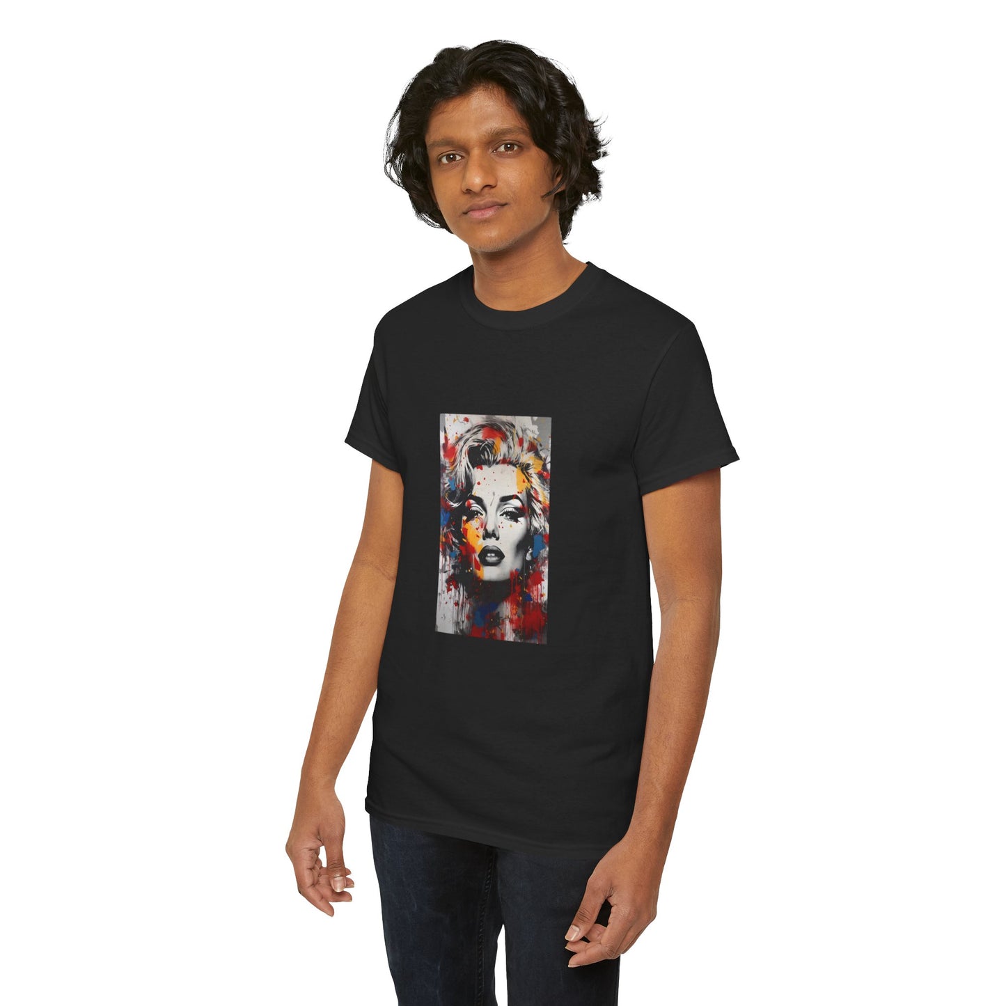 Artistic Marilyn Monroe Unisex Heavy Cotton Tee