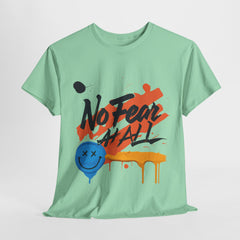 No Fear Unisex Heavy Cotton Tee - Vibrant Graphic Shirt for Casual Style