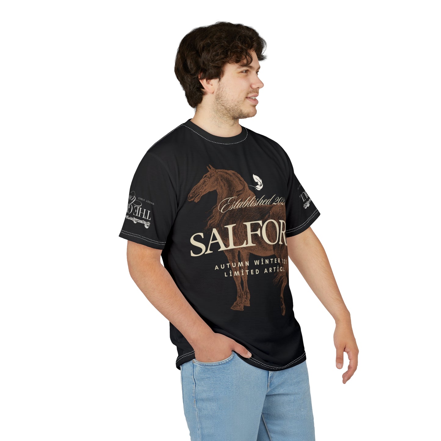 Unisex Cut & Sew Tee - Limited Edition Salford Horse Design