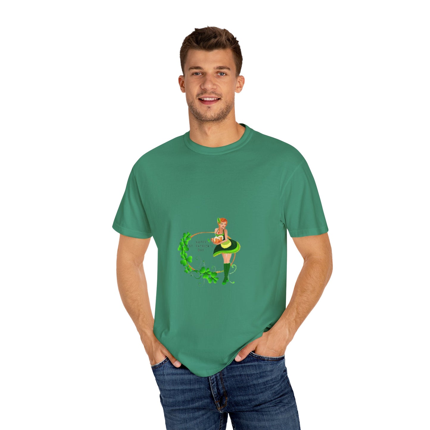 Cute St. Patrick's Day Unisex T-Shirt with Green Design