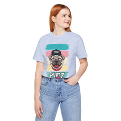 Funny Pug Team Tee - Unisex Short Sleeve Jersey T-Shirt