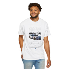 BMW CSL Unisex Garment-Dyed T-Shirt | Car Enthusiast Apparel