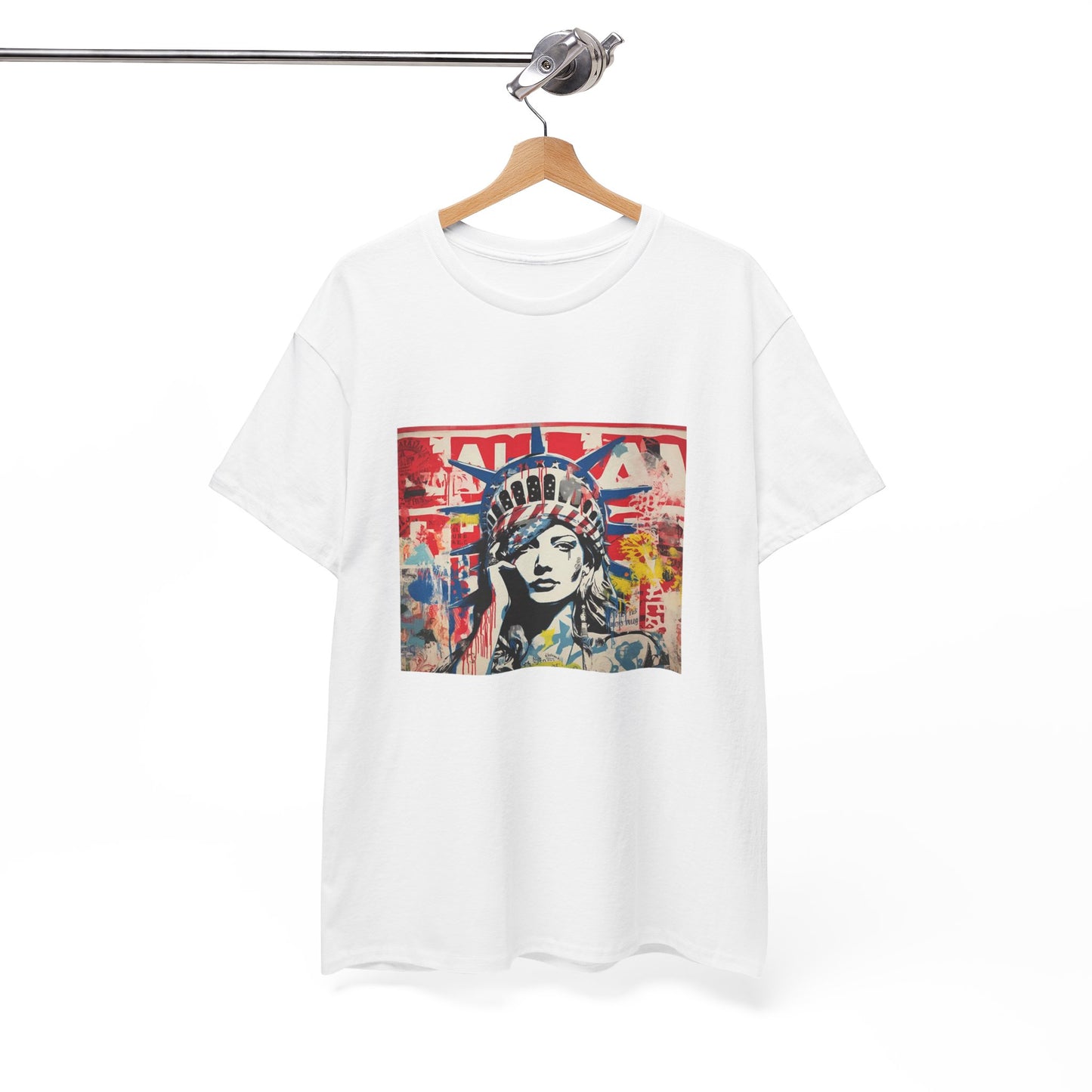 Artistic Graphic Unisex Heavy Cotton Tee - Bold Street Art Design