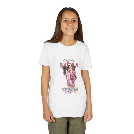 Super Mom Youth Short Sleeve Tee - Perfect Gift for Loving Moms