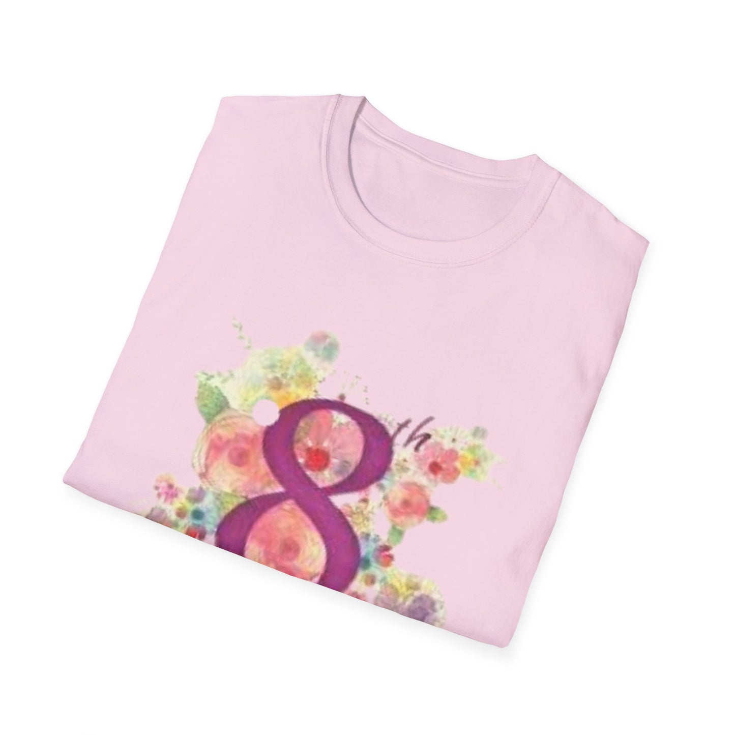 Women’s Day Floral T-Shirt - Celebrate 8th March with Style