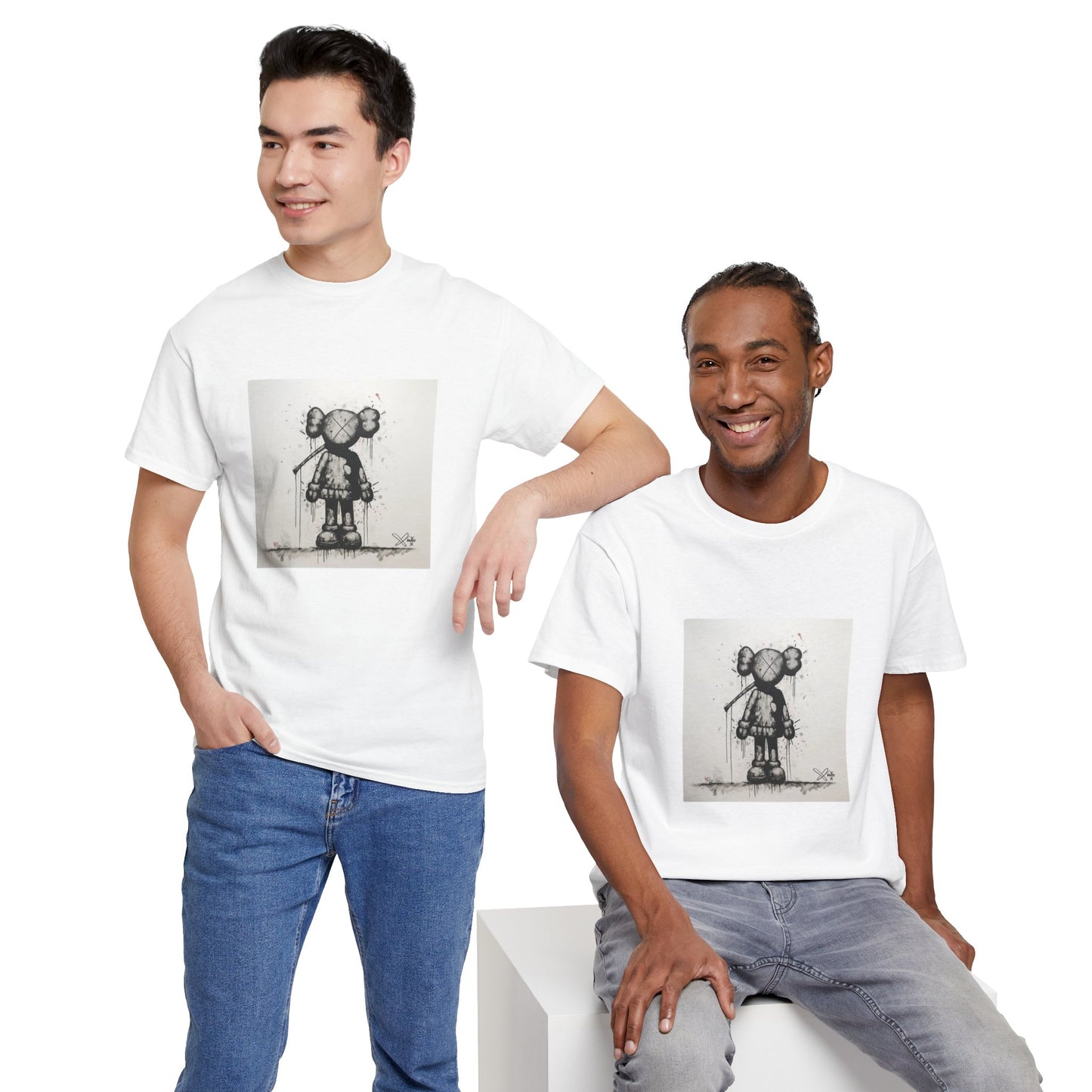 Artistic Unisex Heavy Cotton Tee | Unique Design for Creative Souls