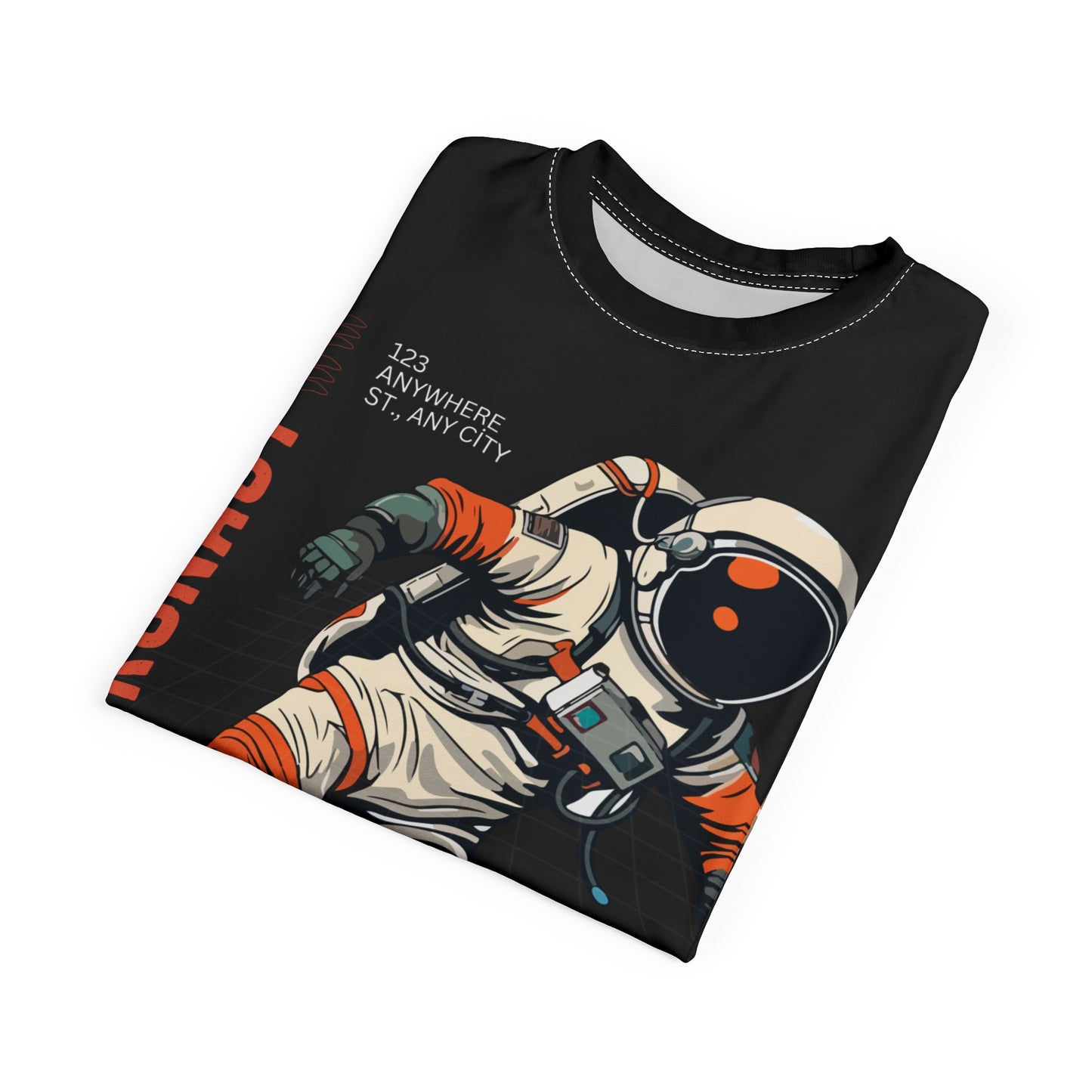 Astronaut Adventure Unisex Cut & Sew Tee - Space Exploration Design, Perfect for Sci-Fi Fans