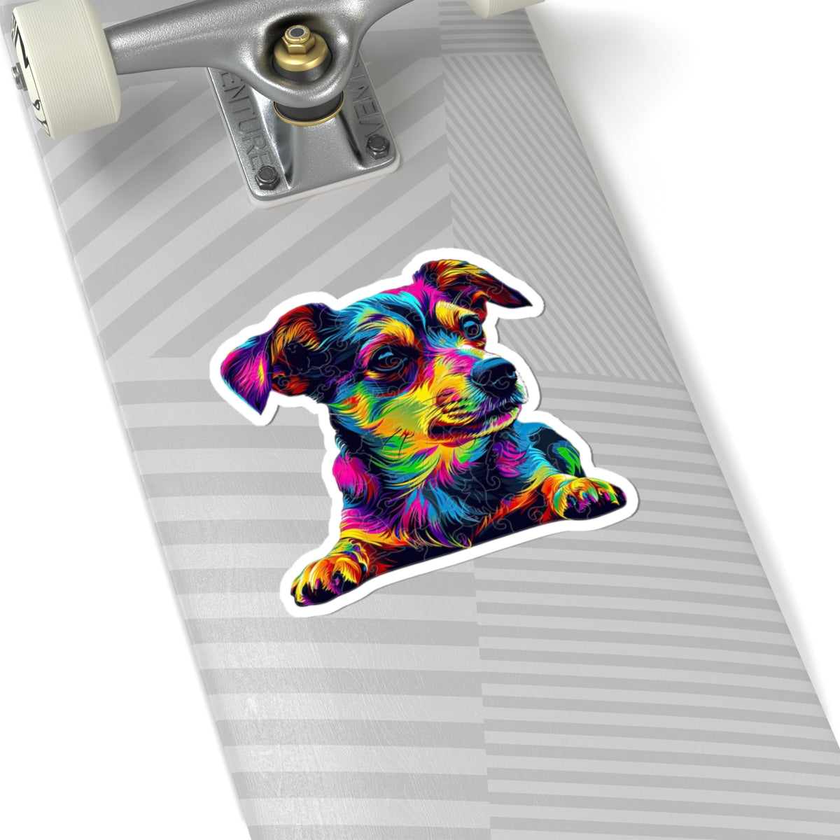 Vibrant Dog Kiss-Cut Stickers - Colorful Pet Art for Dog Lovers