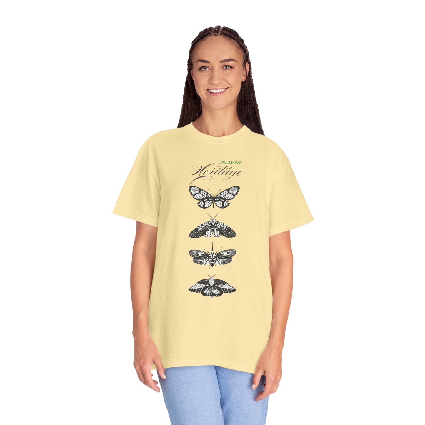 Heritage Butterfly Unisex Garment-Dyed T-shirt