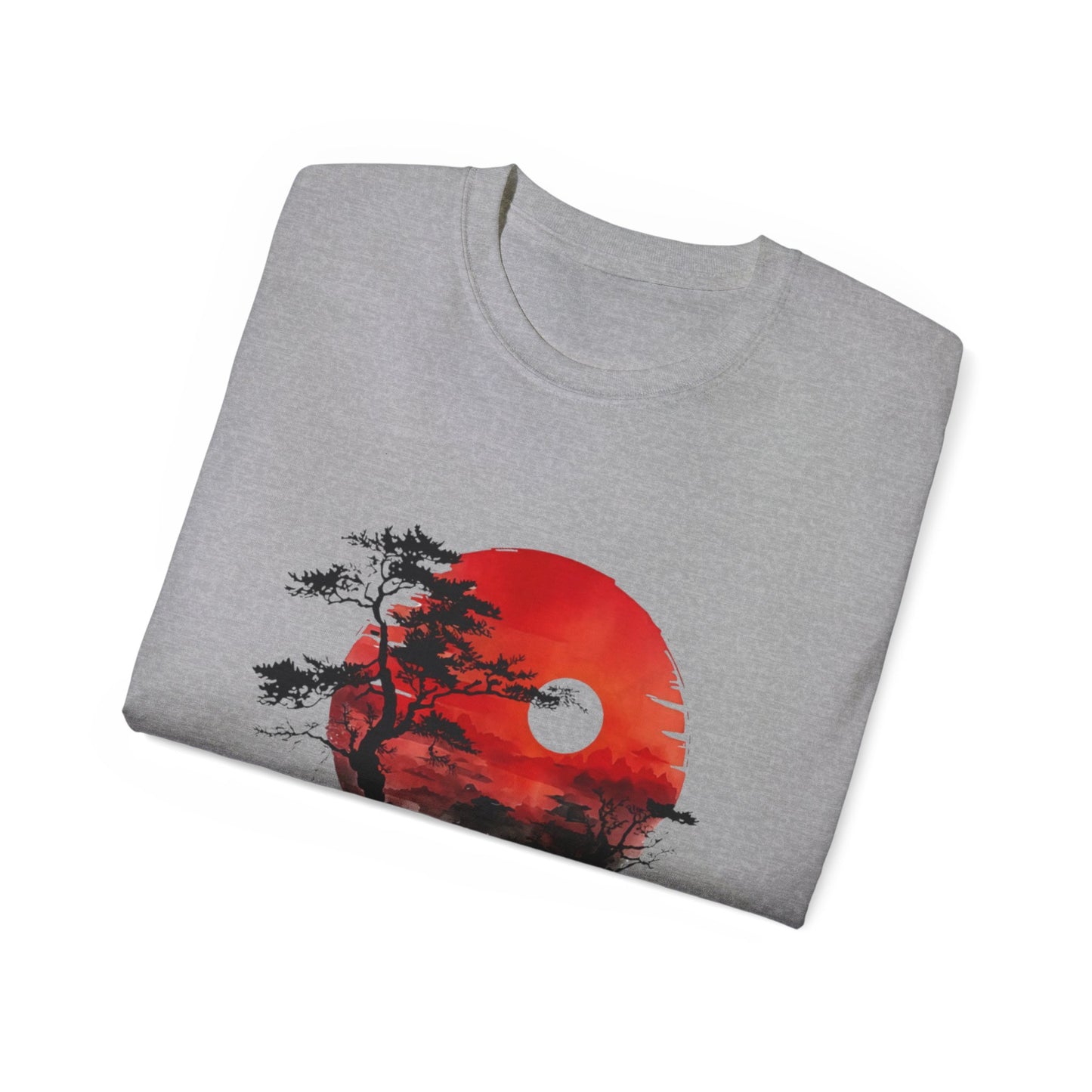 Zen Sunset Unisex Ultra Cotton Tee - Relaxing Nature Inspired Design