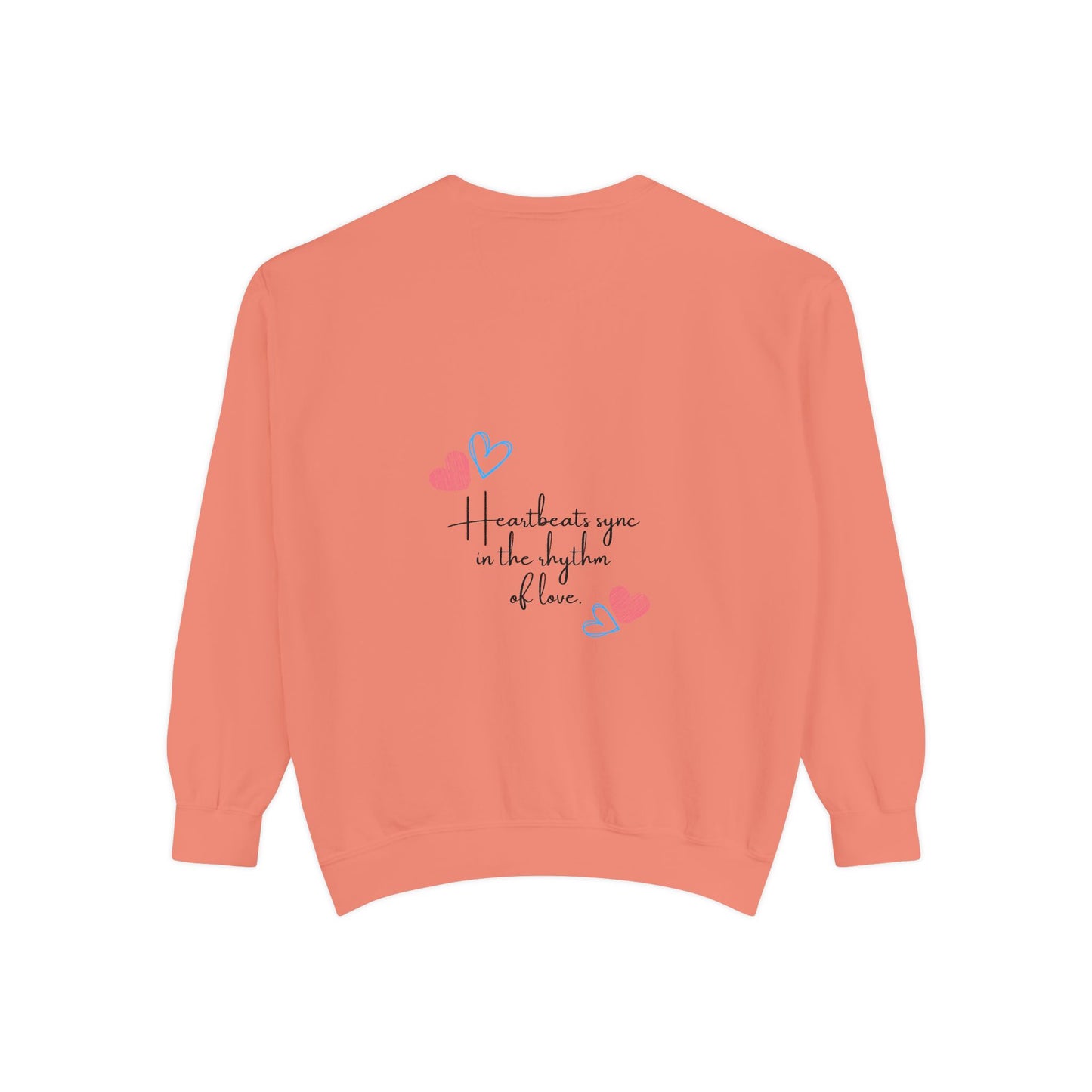 Heartfelt Love Sweatshirt - Unisex Garment-Dyed Sweatshirt for Comfort and Connection