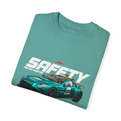 Unisex Garment-Dyed T-shirt - Formula 1 Safety Car Graphic Tee