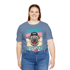 Funny Pug Team Tee - Unisex Short Sleeve Jersey T-Shirt