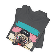 Funny Pug Team Tee - Unisex Short Sleeve Jersey T-Shirt