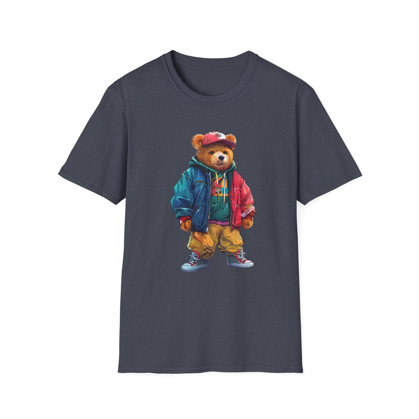 Vintage Vibe Bear Graphic Unisex Softstyle T-Shirt