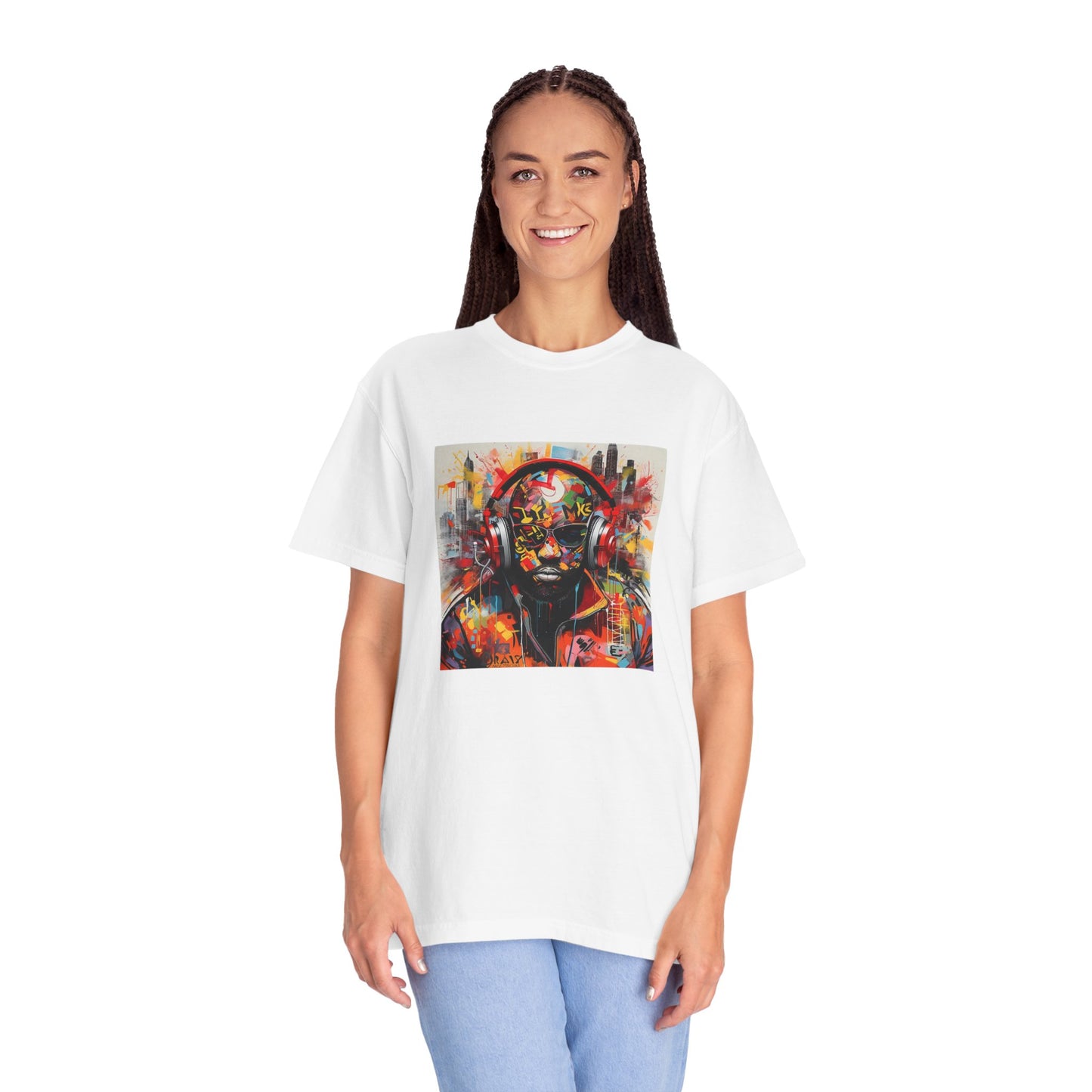 Vibrant Artistic Unisex T-Shirt - Music Vibes Graphic Tee