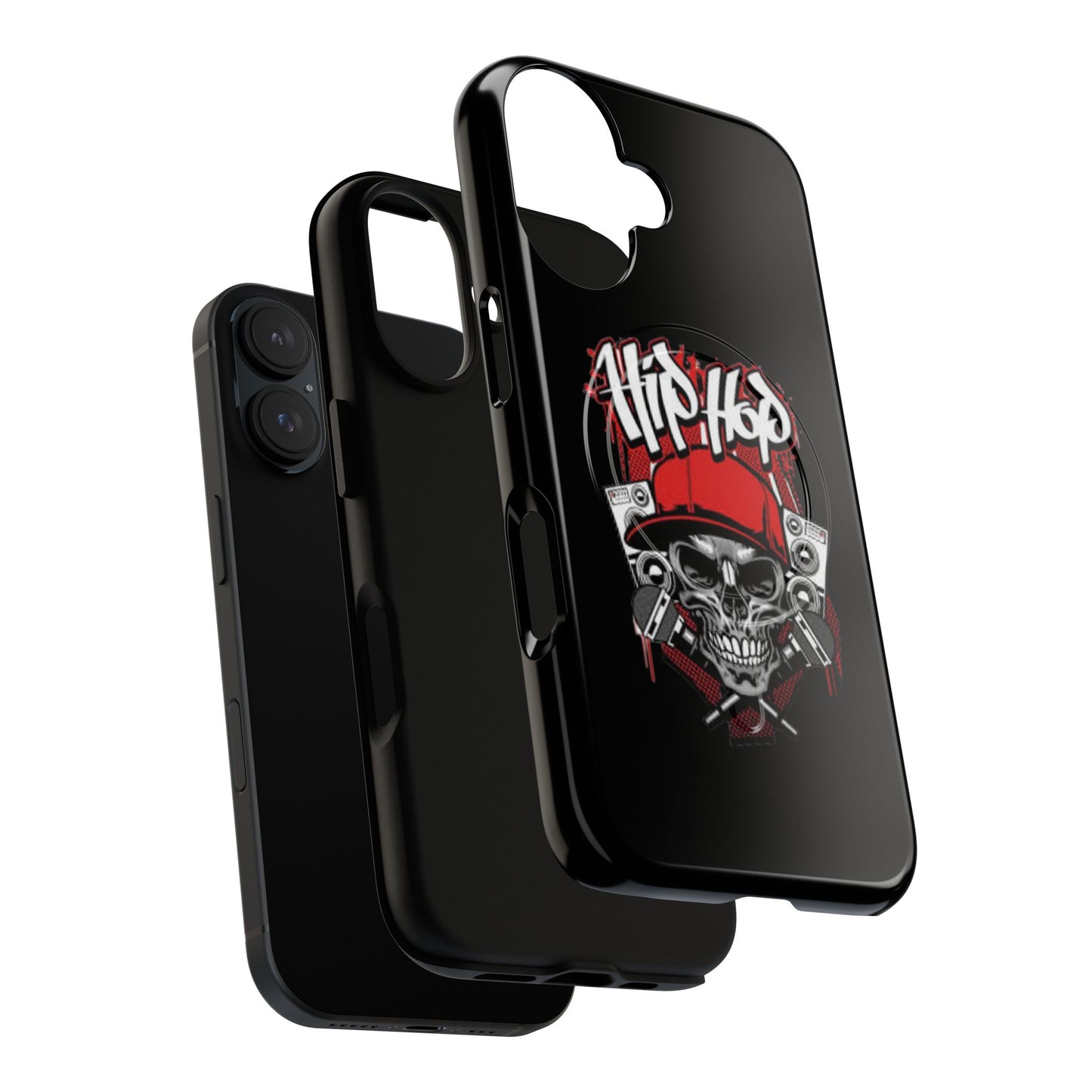 Hip Hop Skull Tough Magnetic Phone Case - Durable Protection with Stylish Design