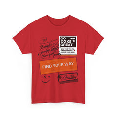 Find Your Way Unisex Heavy Cotton Tee - Motivational Graphic T-Shirt