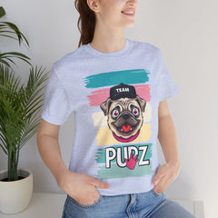 Funny Pug Team Tee - Unisex Short Sleeve Jersey T-Shirt