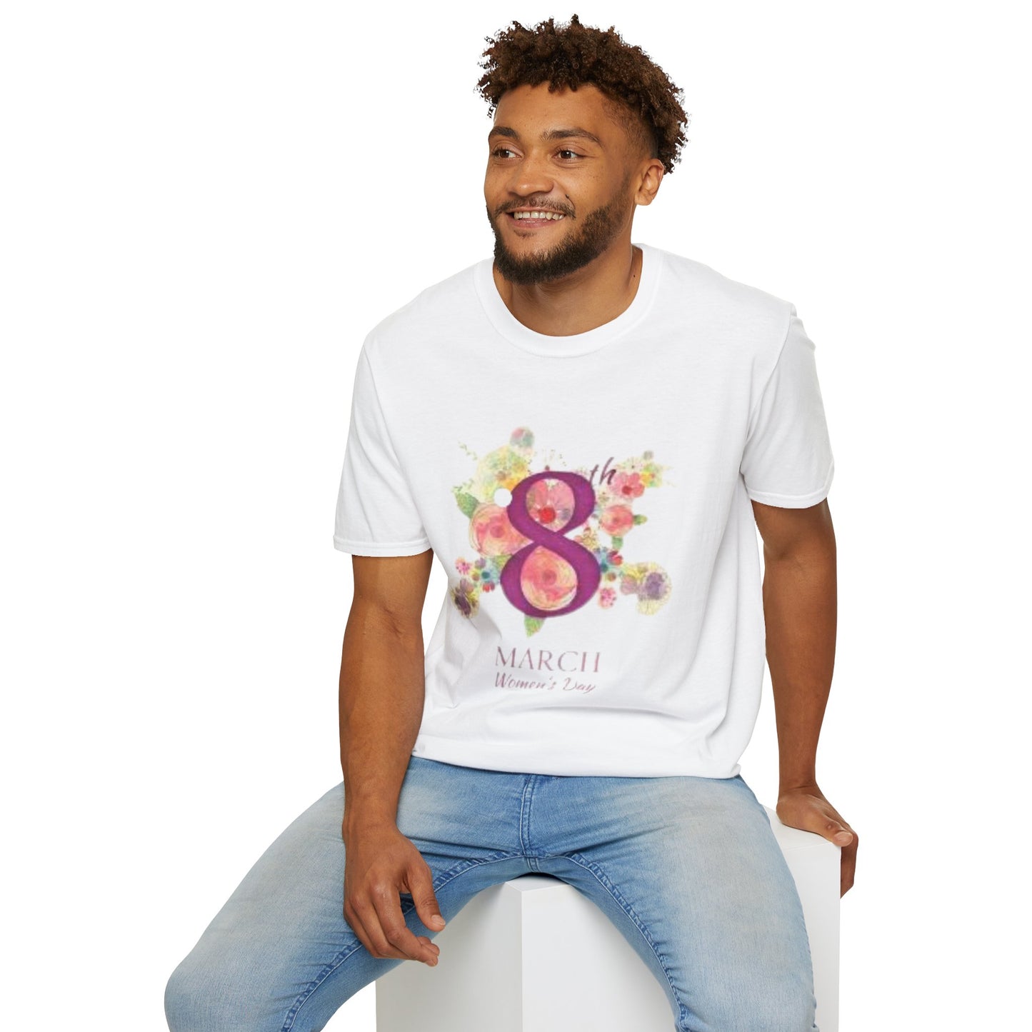 Women’s Day Floral T-Shirt - Celebrate 8th March with Style