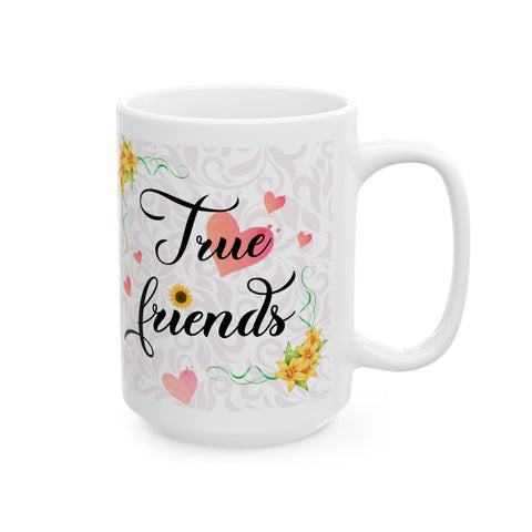 Friendship Ceramic Mug - Heartwarming Gift for Friends