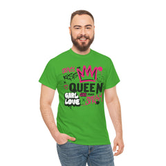 Queen Girl Power Graphic Tee - Unisex Heavy Cotton T-Shirt