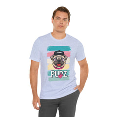 Funny Pug Team Tee - Unisex Short Sleeve Jersey T-Shirt