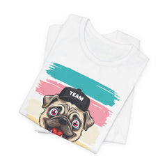 Funny Pug Team Tee - Unisex Short Sleeve Jersey T-Shirt
