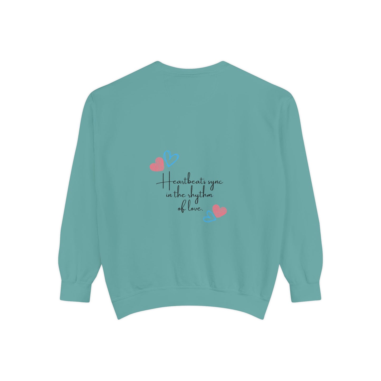 Heartfelt Love Sweatshirt - Unisex Garment-Dyed Sweatshirt for Comfort and Connection