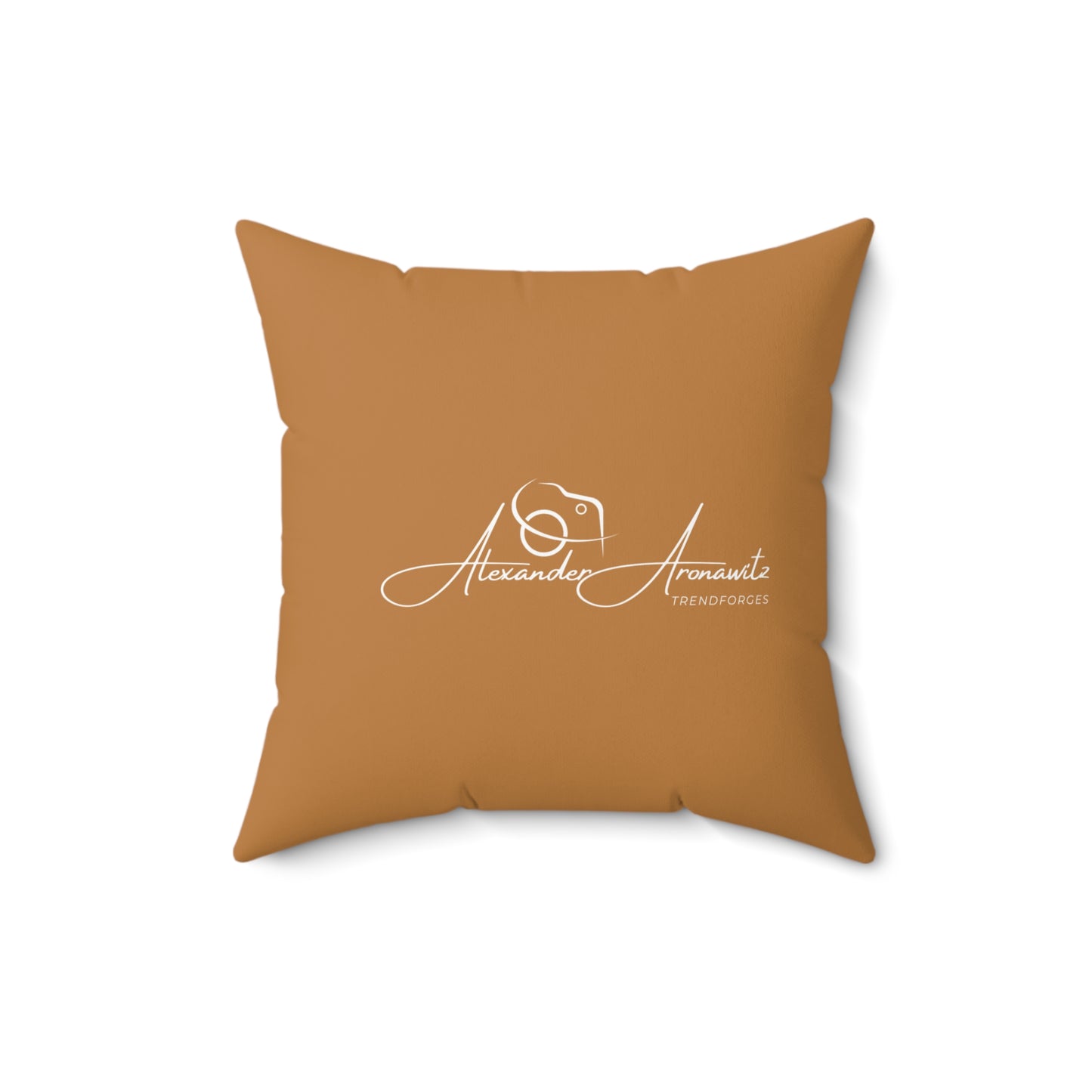 Personalized Spun Polyester Square Pillow - Custom Home Decor with Signature Design