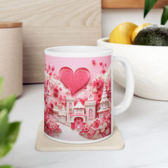 Whimsical Floral Ceramic Mug - Perfect Gift for Valentine's Day & Special Occasions