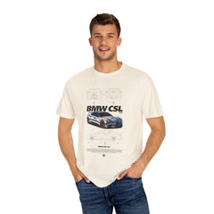 BMW CSL Unisex Garment-Dyed T-Shirt | Car Enthusiast Apparel