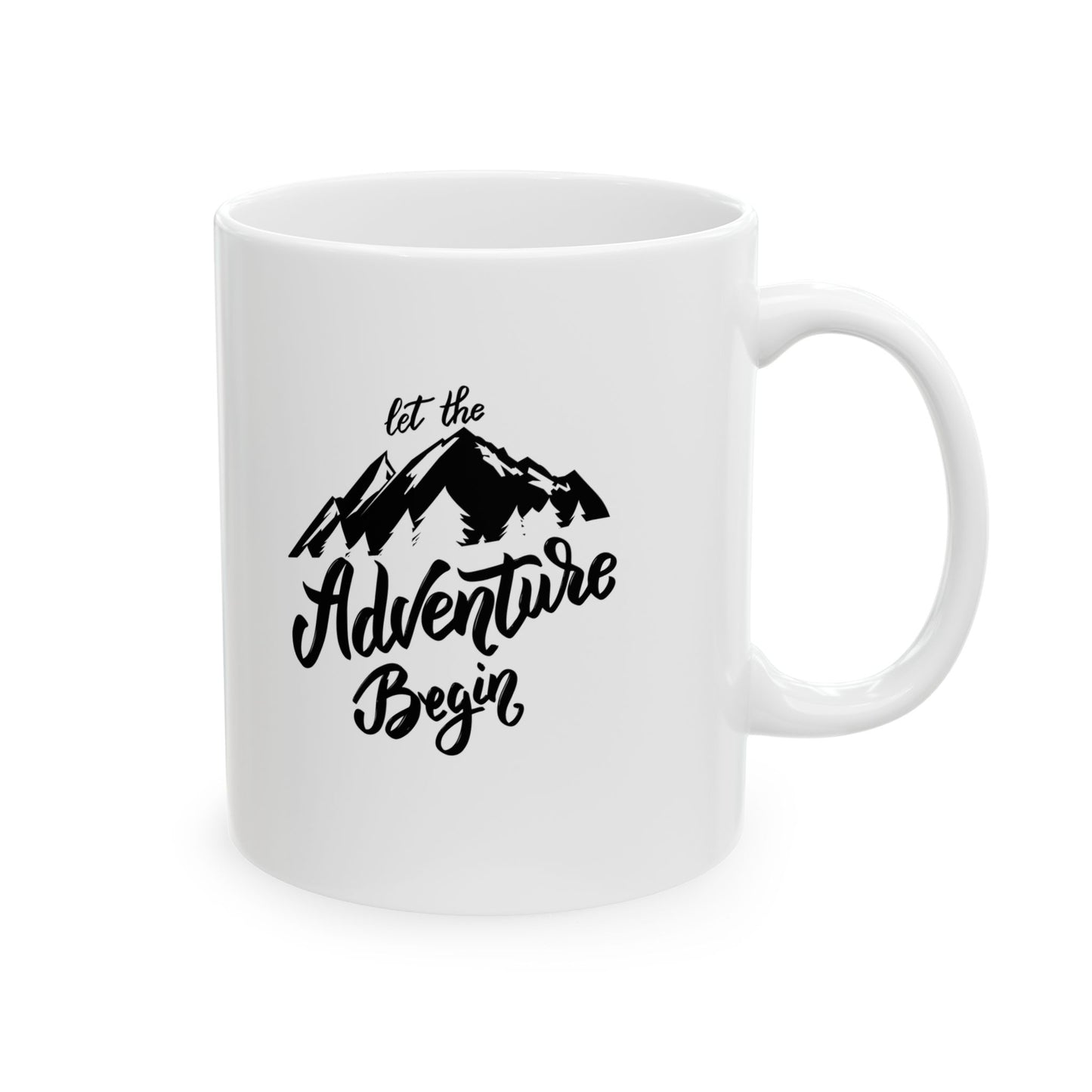 Adventure Awaits Ceramic Mug - Perfect for Coffee Lovers and Outdoor Enthusiasts