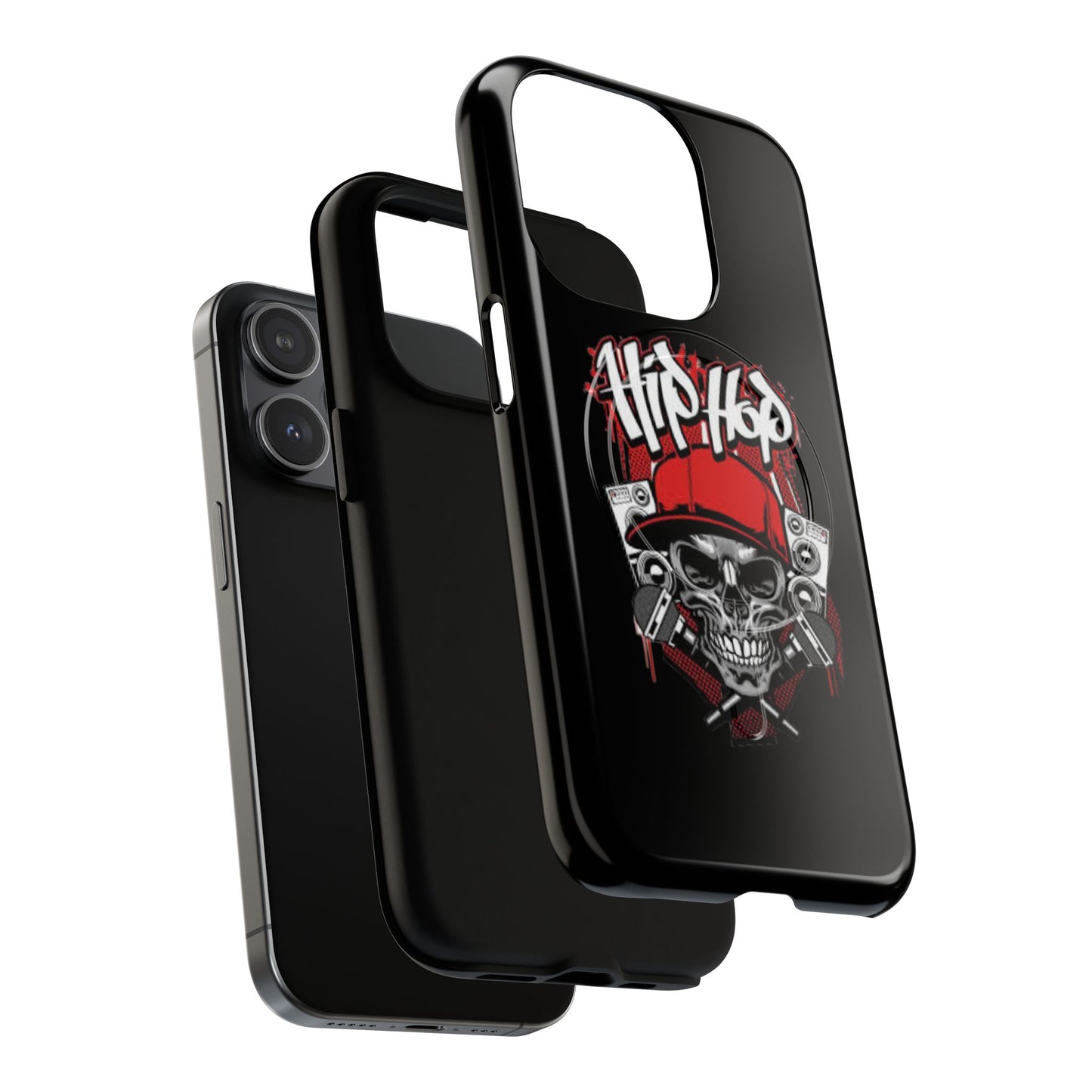 Hip Hop Skull Tough Magnetic Phone Case - Durable Protection with Stylish Design