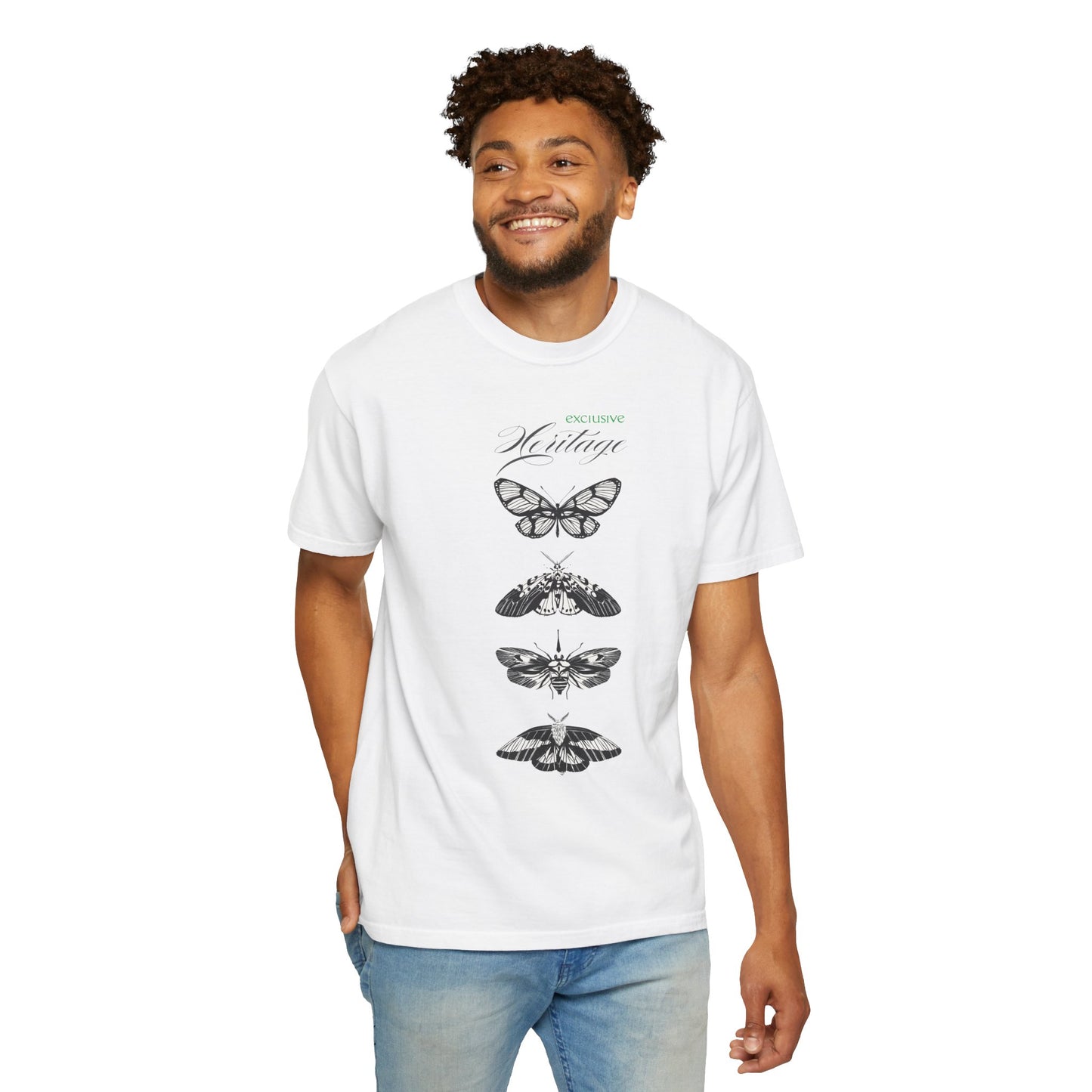 Heritage Butterfly Unisex Garment-Dyed T-shirt