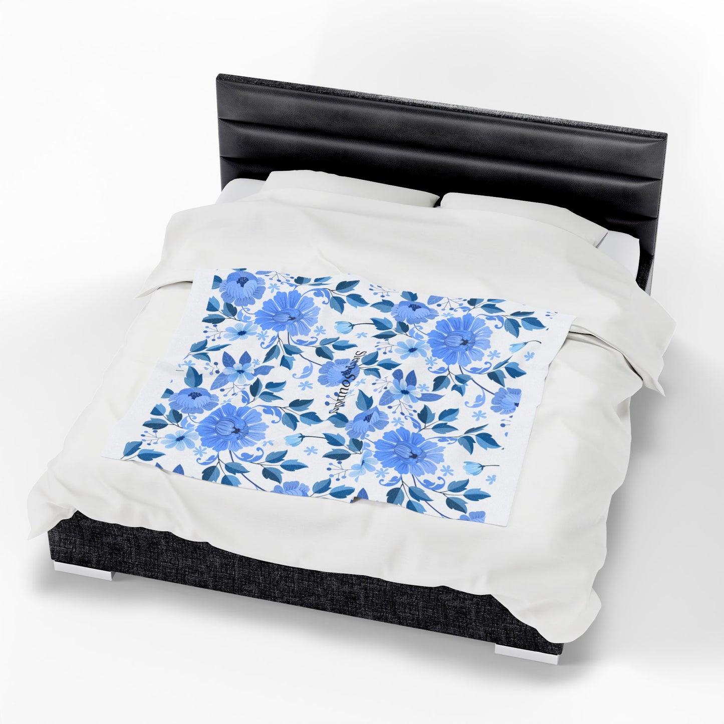 Floral Velveteen Plush Blanket - Sleeps Soundly - Cozy Bedding for Relaxation