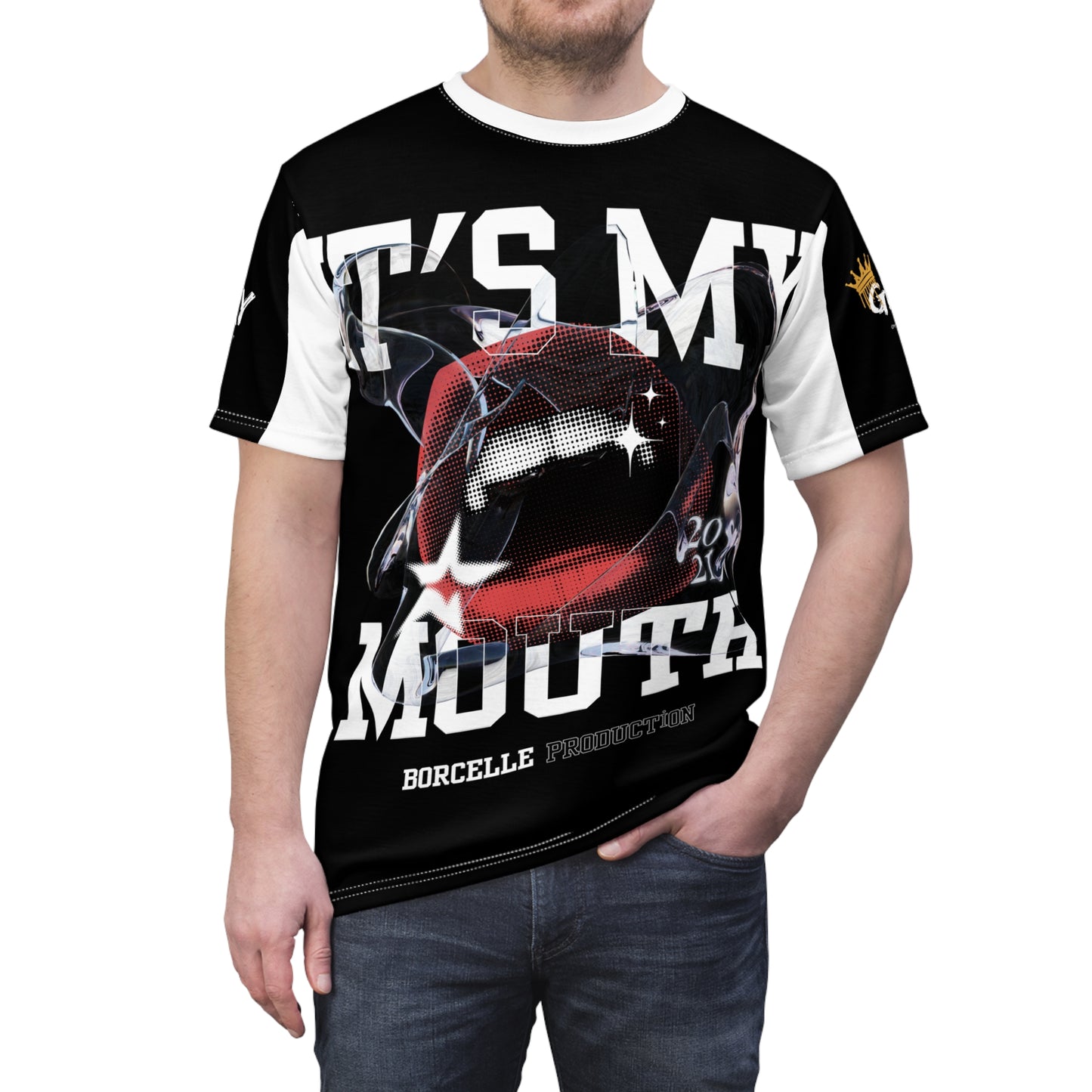 Bold Graphic Unisex Tee - "It's My Mouth" Statement Shirt