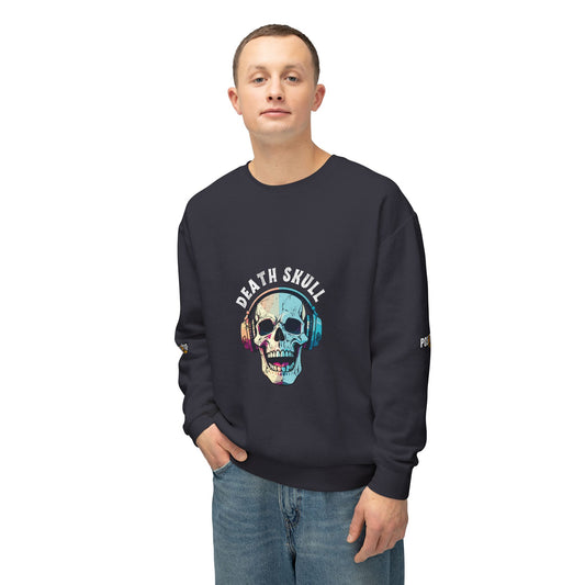 Cool Skull Graphic Crewneck Sweatshirt - Unisex Lightweight Design