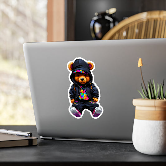 Cute Teddy Bear Vinyl Decal - Colorful and Fun Wall Sticker for Kids and Families