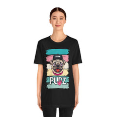 Funny Pug Team Tee - Unisex Short Sleeve Jersey T-Shirt