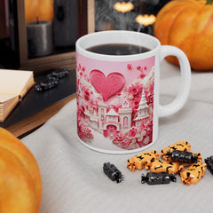 Whimsical Floral Ceramic Mug - Perfect Gift for Valentine's Day & Special Occasions
