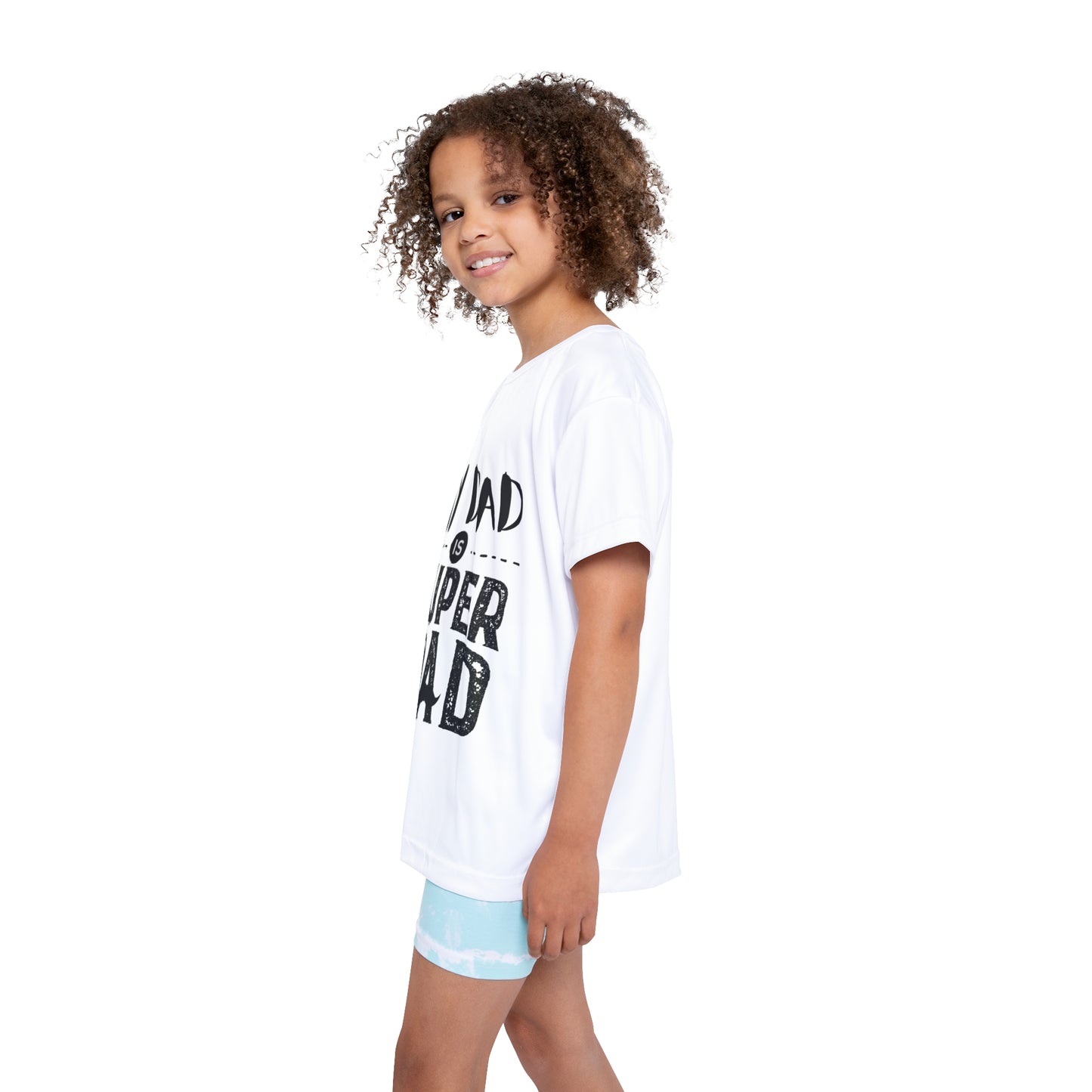 Kids Super Dad Sports Jersey - Playful Athletic Shirt for Father's Day