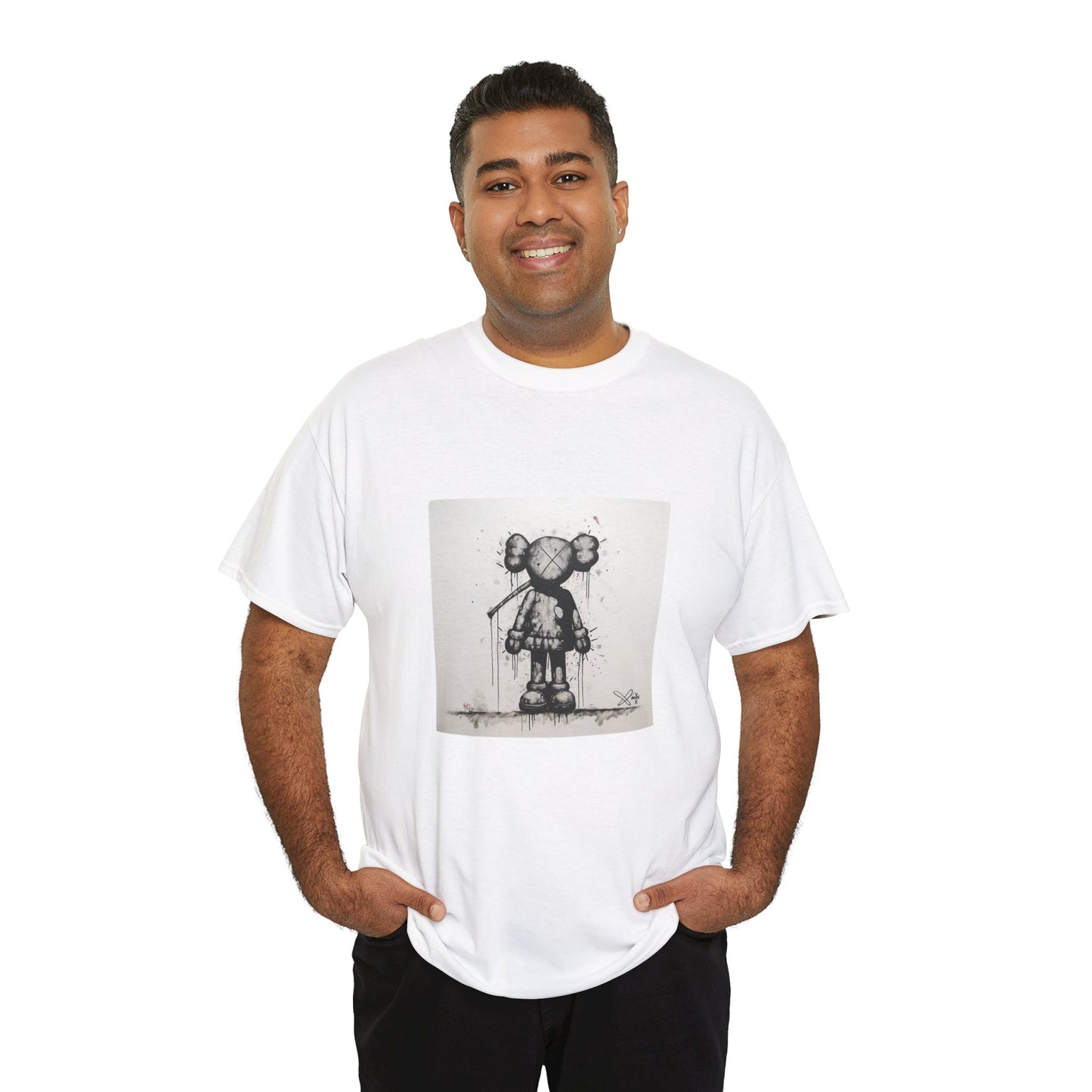 Artistic Unisex Heavy Cotton Tee | Unique Design for Creative Souls