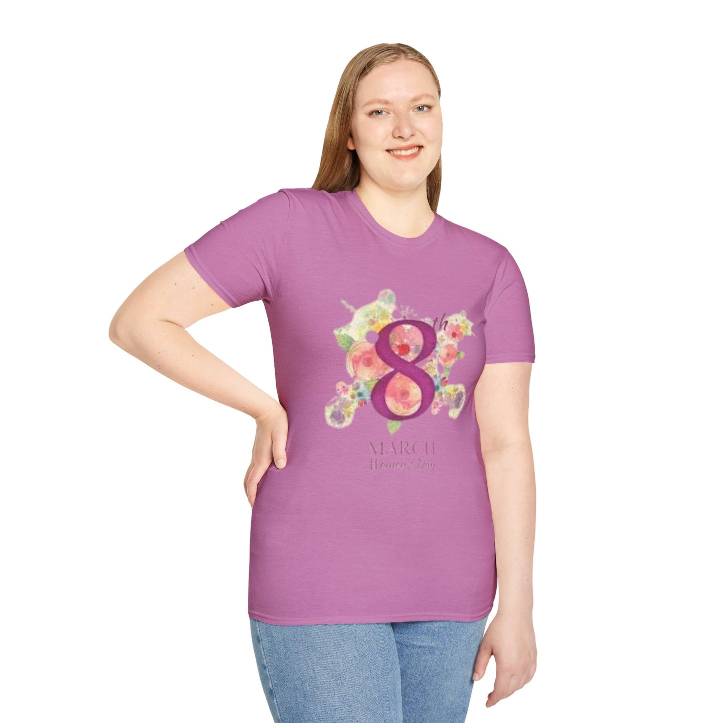 Women’s Day Floral T-Shirt - Celebrate 8th March with Style