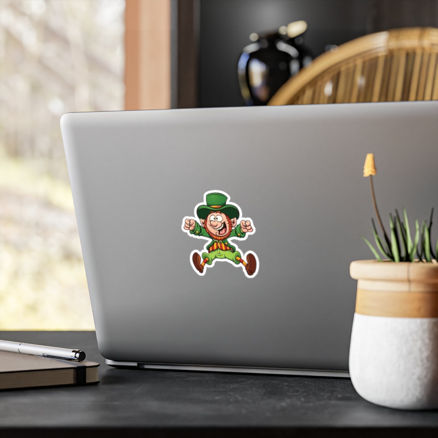 Lucky Leprechaun Kiss-Cut Vinyl Decals - Fun St. Patrick's Day Stickers