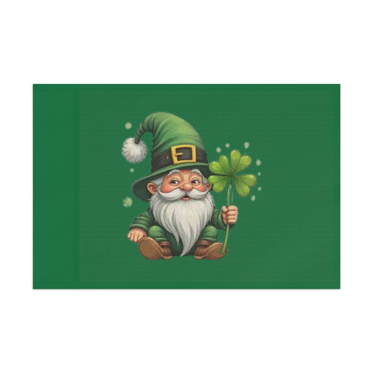 St. Patrick's Day Gnome Flag - Lucky Clover Decor