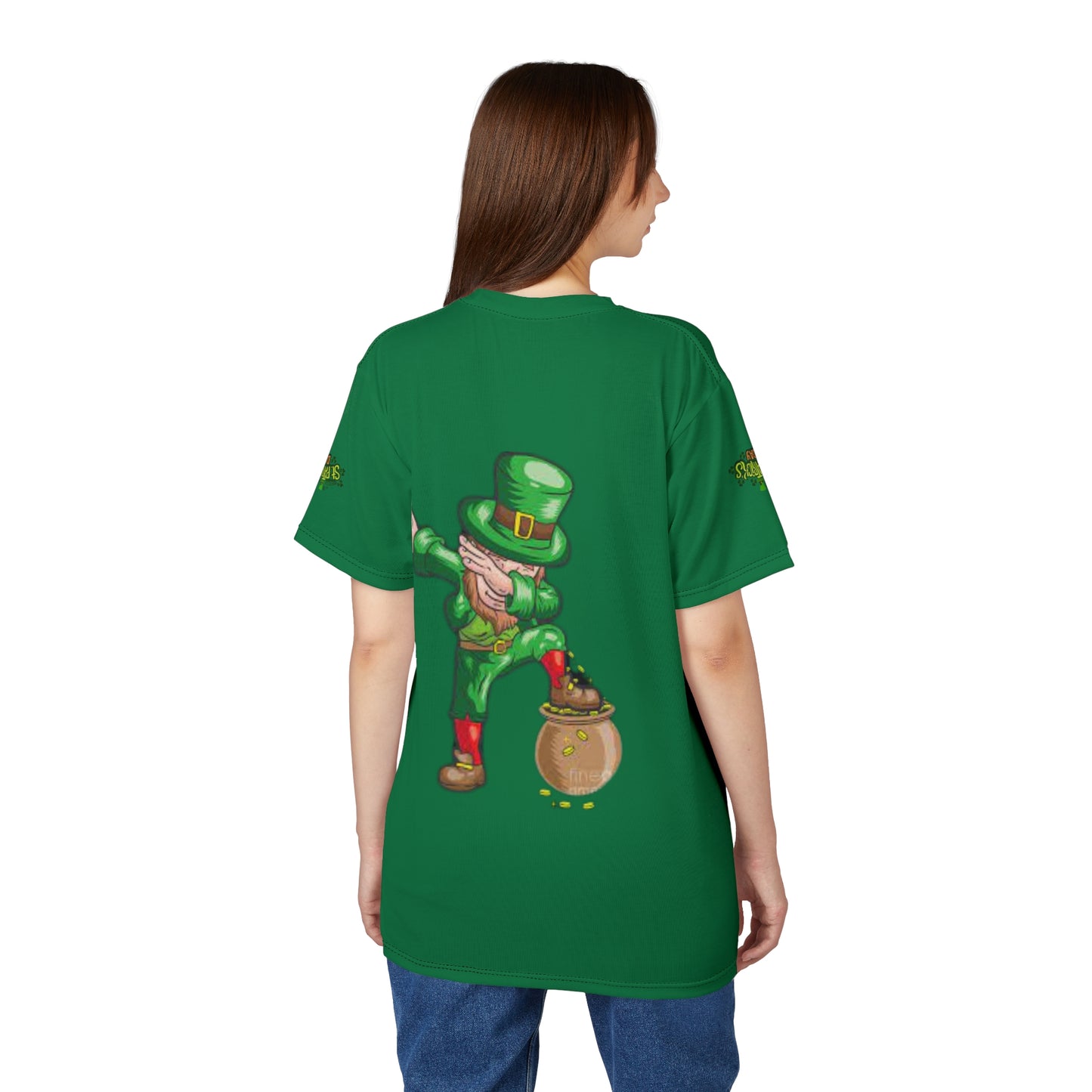 St. Patrick's Day Gnome Unisex Cut & Sew Tee