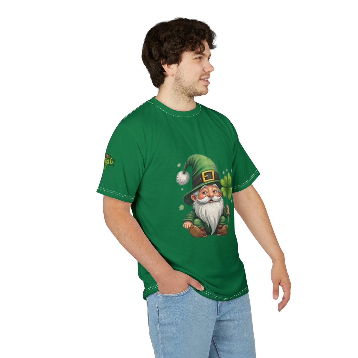 St. Patrick's Day Gnome Unisex Cut & Sew Tee