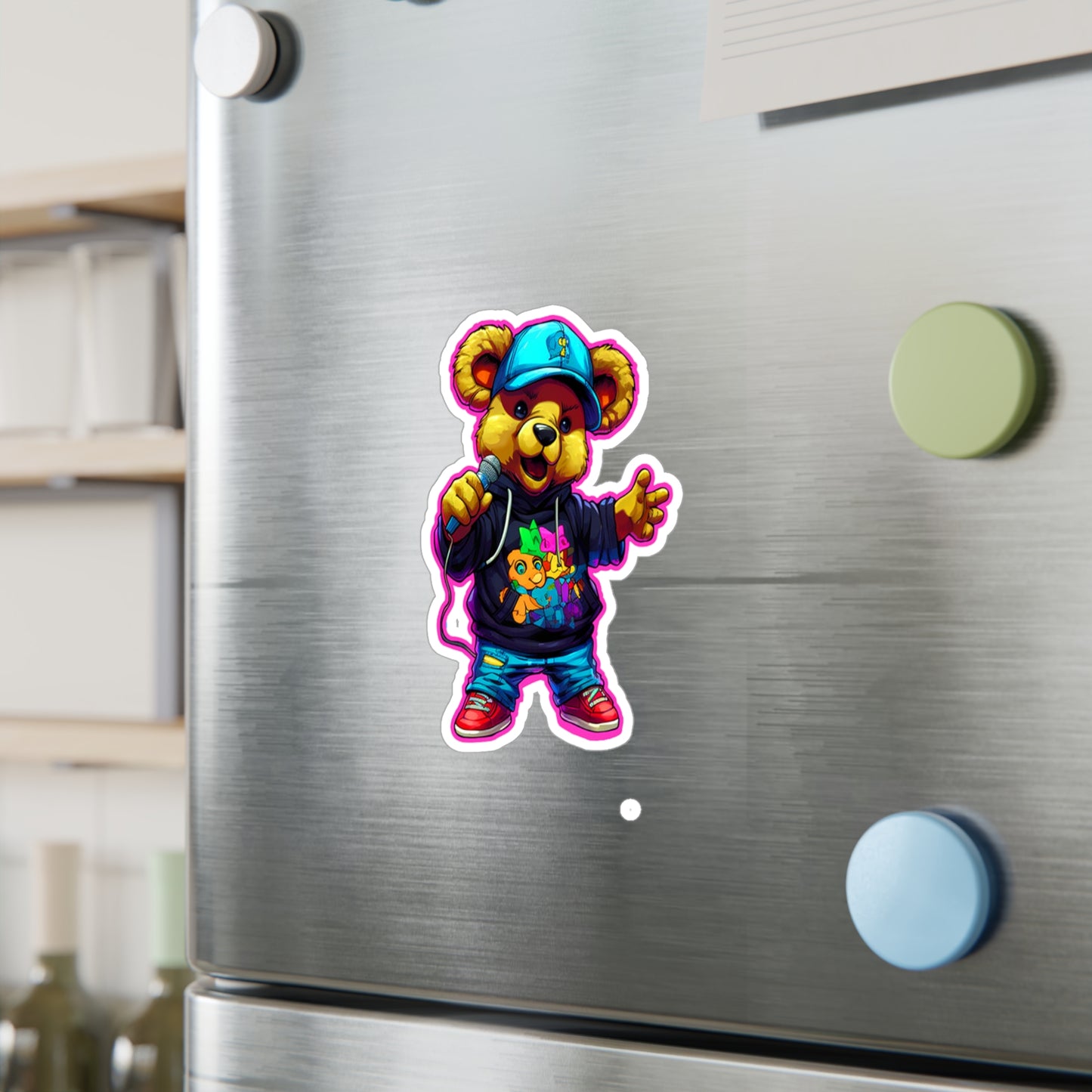 Cool Bear Music Vinyl Decal - Fun Stickers for Kids and Teens