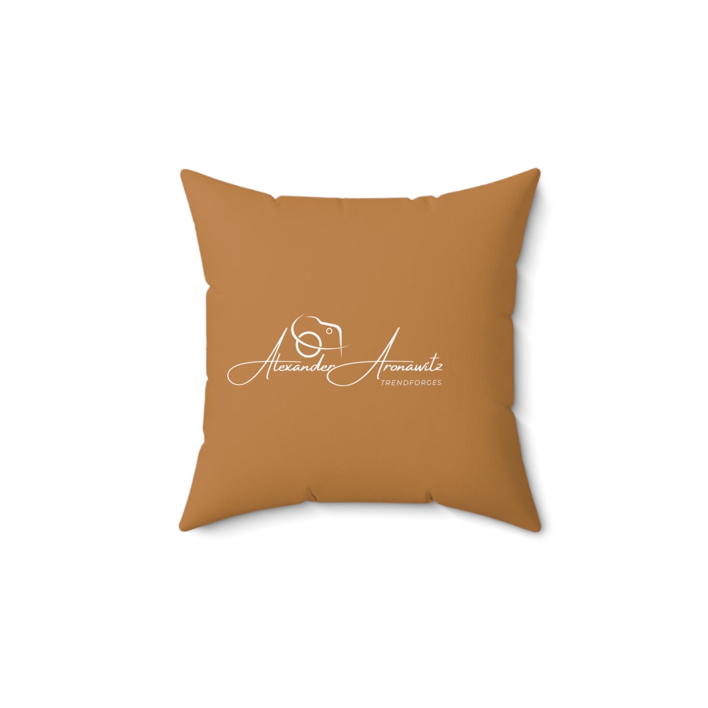 Personalized Spun Polyester Square Pillow - Custom Home Decor with Signature Design